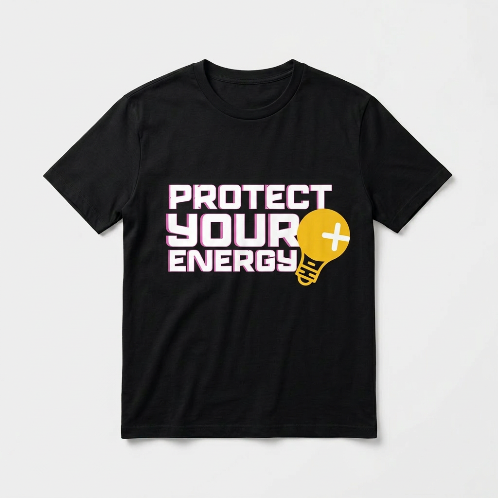 Protect Your Energy Tee - Back with Protect Your Energy design